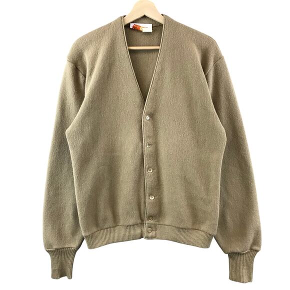 Vintage 80’s Jantzen Classic Cardigan Sweater Men’s Size Large Golf - Picture 1 of 8